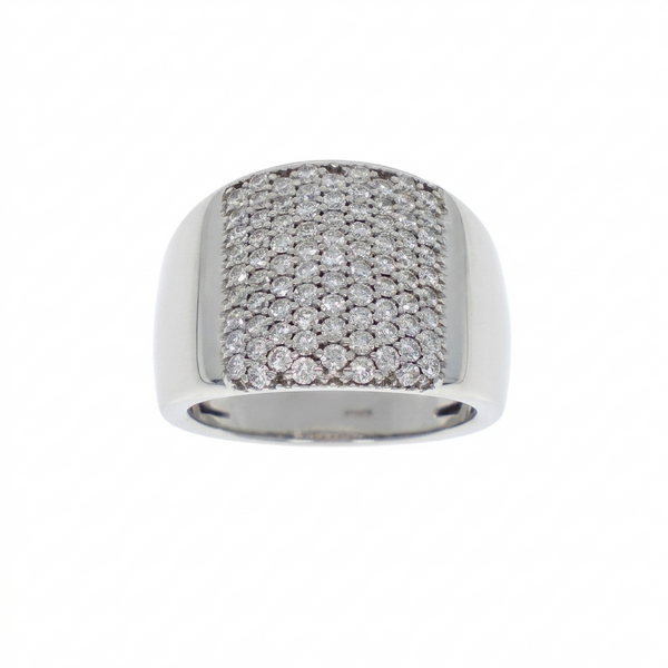 Anillo Oro Blanco y Brillantes AN3026