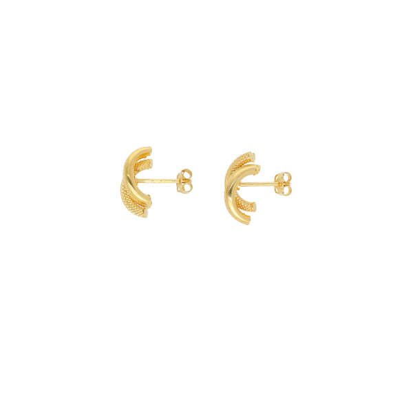 Aros Media Argolla Oro Amarillo AR-13666