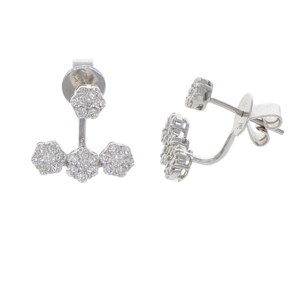 Aros Oro Blanco y Brillantes AR1508051