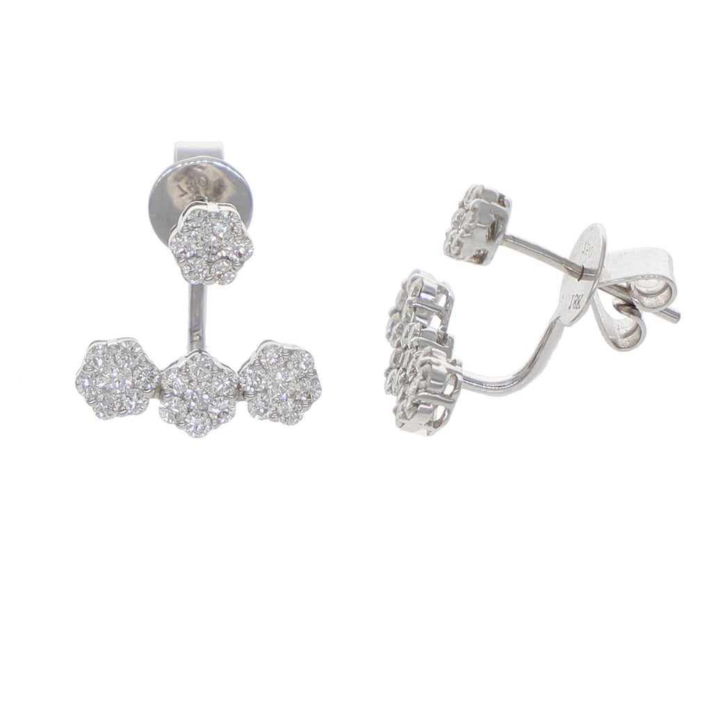 Aros Oro Blanco y Brillantes AR1508051