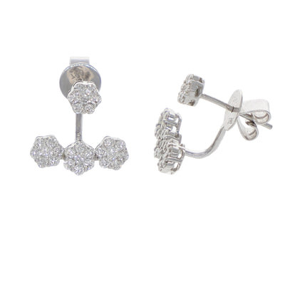 Aros Oro Blanco y Brillantes AR1508051