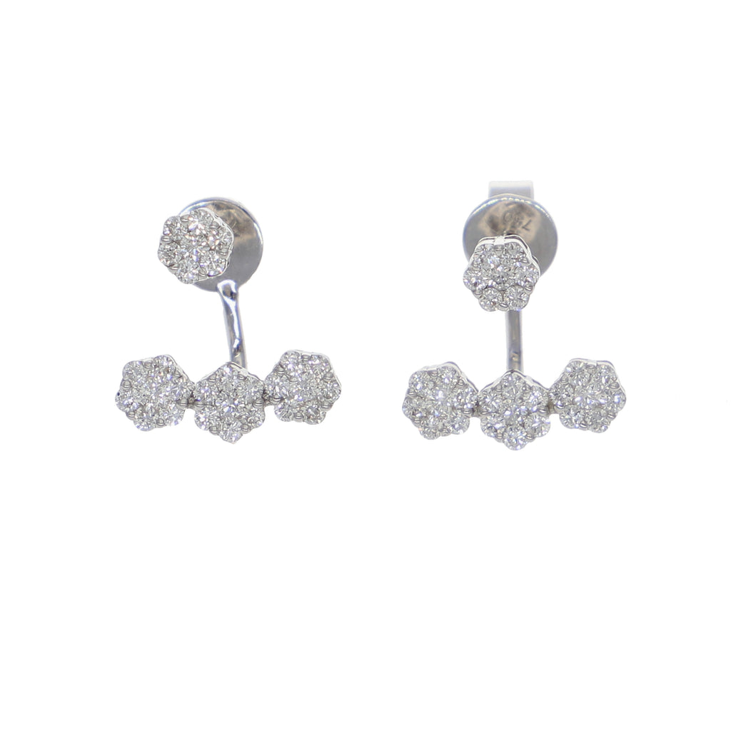 Aros Oro Blanco y Brillantes AR1508051