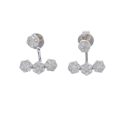 Aros Oro Blanco y Brillantes AR1508051