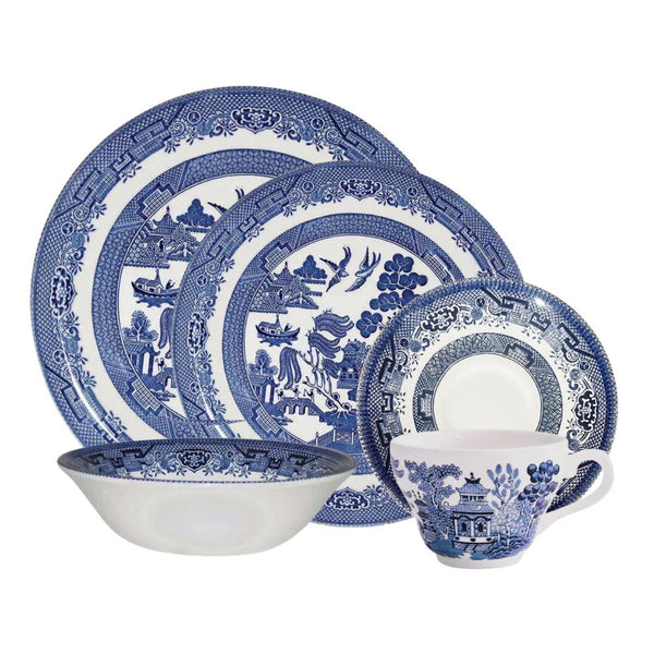 Juego Loza Churchill Blue Willow 20 Pzas
