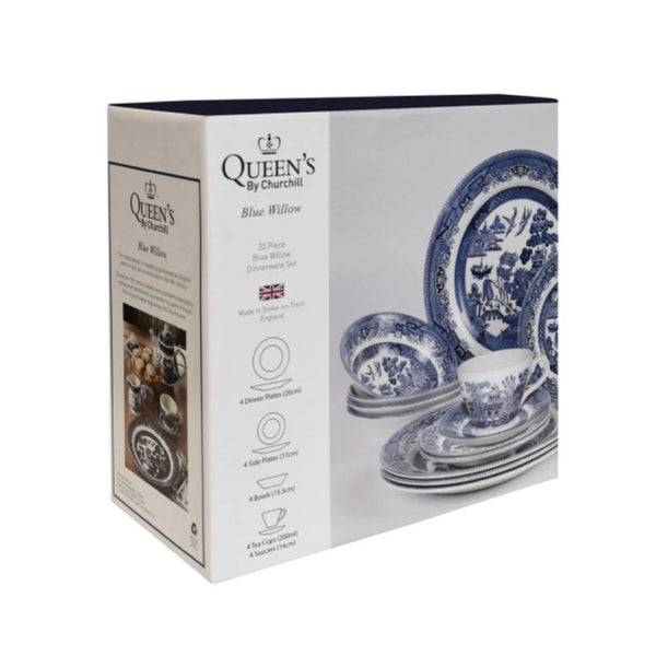 Juego Loza Churchill Blue Willow 20 Pzas