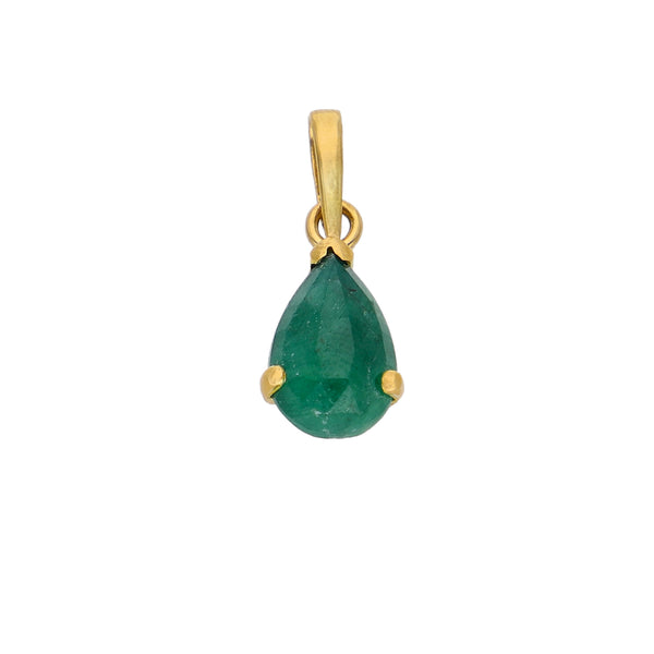Colgante Oro Amarillo Raíz de Esmeralda CL0312242