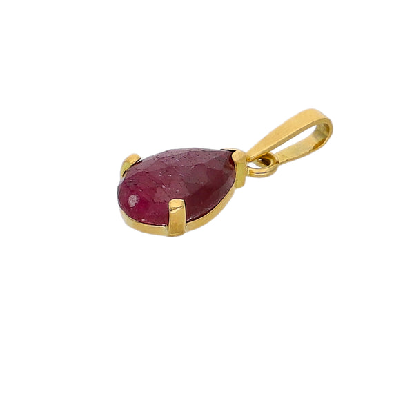 Colgante Oro Amarillo Raíz de Rubí CL0312243