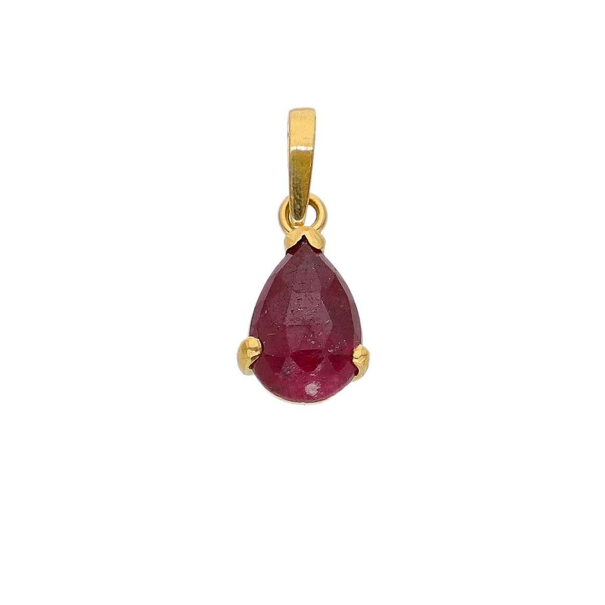 Colgante Oro Amarillo Raíz de Rubí CL0312243