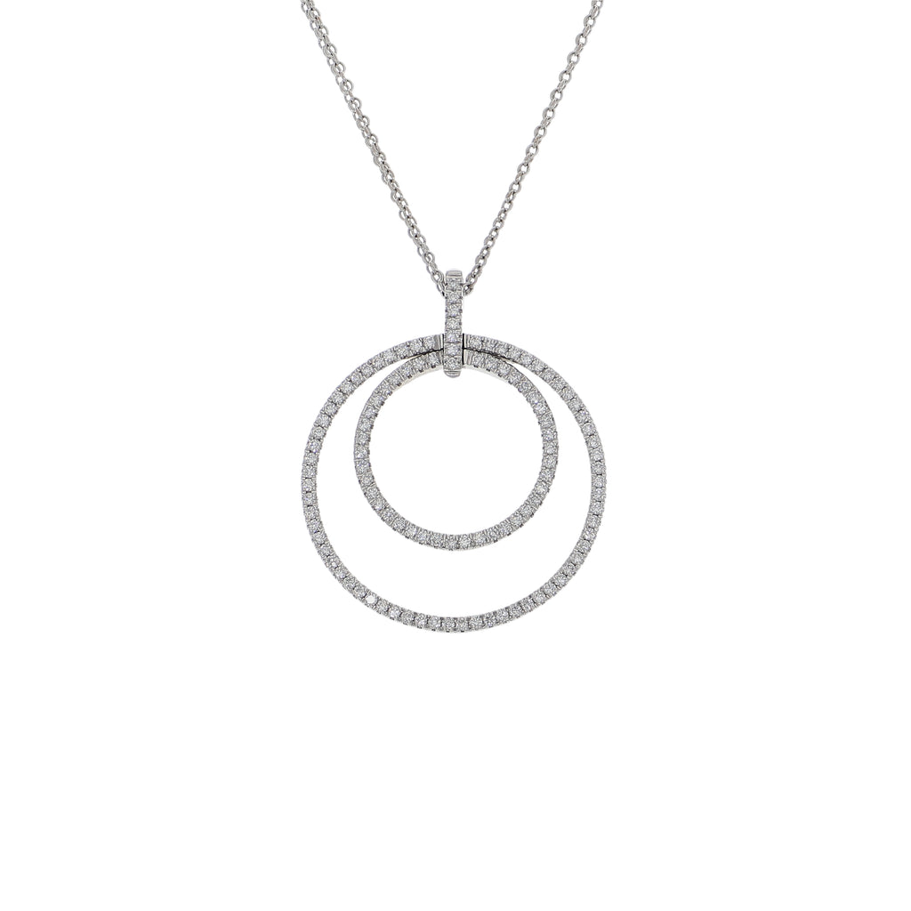 Collar Oro Blanco y Brillantes CL2476