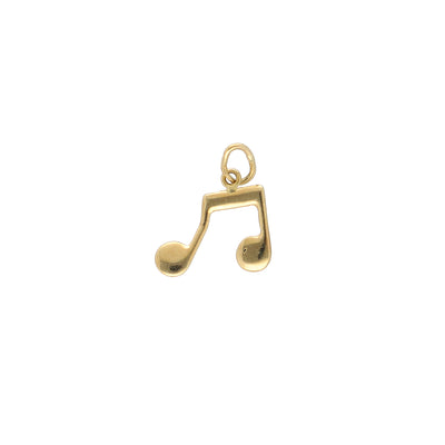 Colgante Oro Amarillo Nota Musical, CL11159