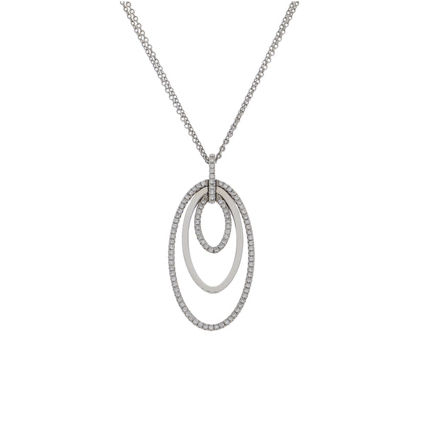 Collar Oro Blanco y Brillantes CO0511266