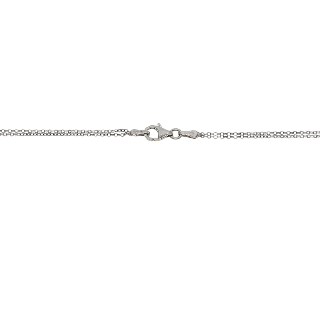 Collar Oro Blanco y Brillantes CO0511266