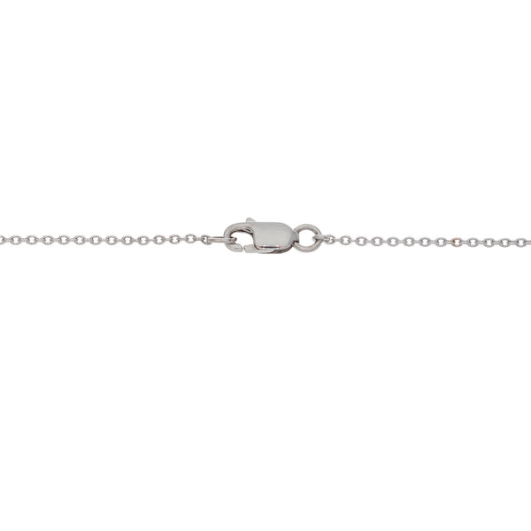 Collar Oro Blanco Brillantes y Perla Cultivada Tahití CO0912501