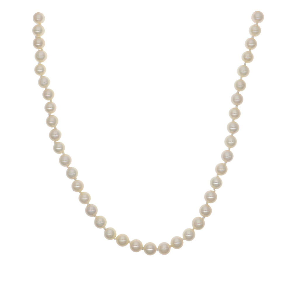 Collar Oro Amarillo Brillantes y Perla Cultivada CO1470