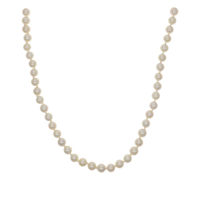 Collar Oro Amarillo Brillantes y Perla Cultivada CO1470