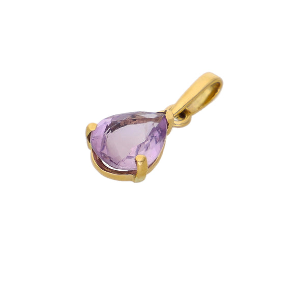 Colgante Oro Amarillo Amatista CL8810015