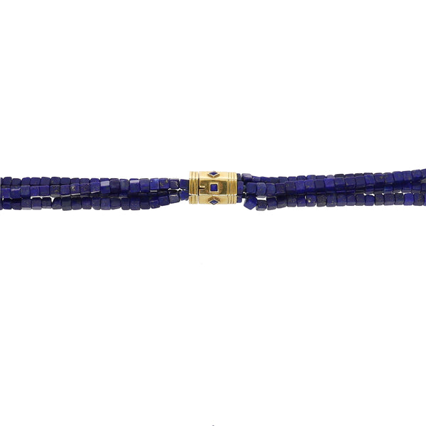 Collar Oro Amarillo Lapislázuli CO0311261