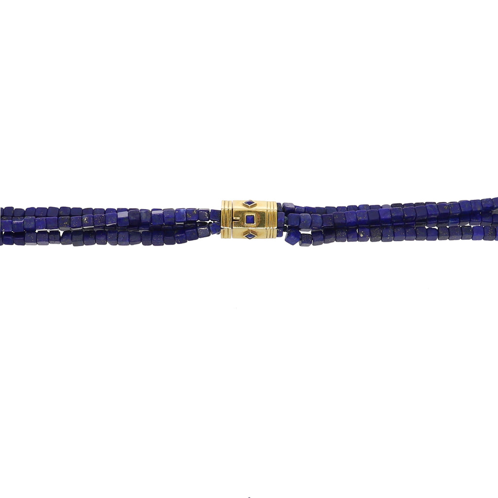 Collar Oro Amarillo Lapislázuli CO0311261