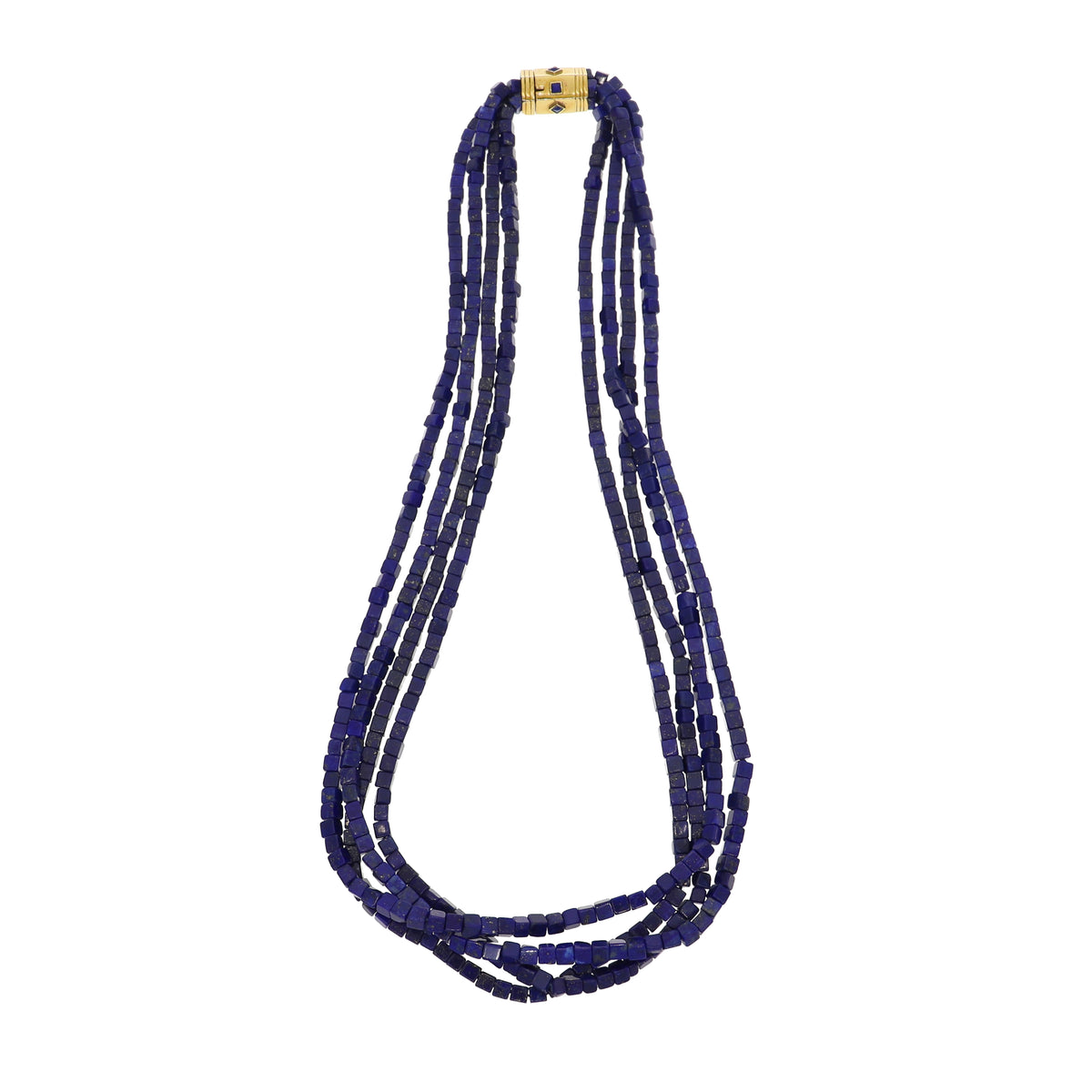 Collar Oro Amarillo Lapislázuli CO0311261