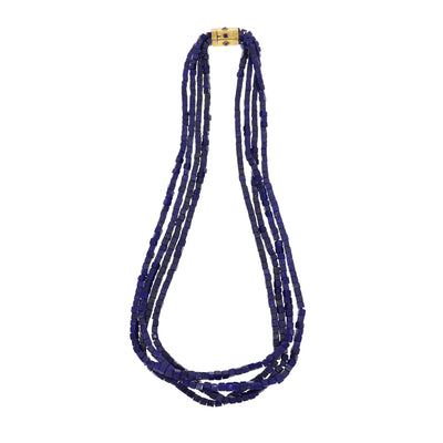 Collar Oro Amarillo Lapislázuli CO0311261