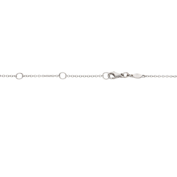 Collar Oro Blanco Triple Halo Brillantes CO4242