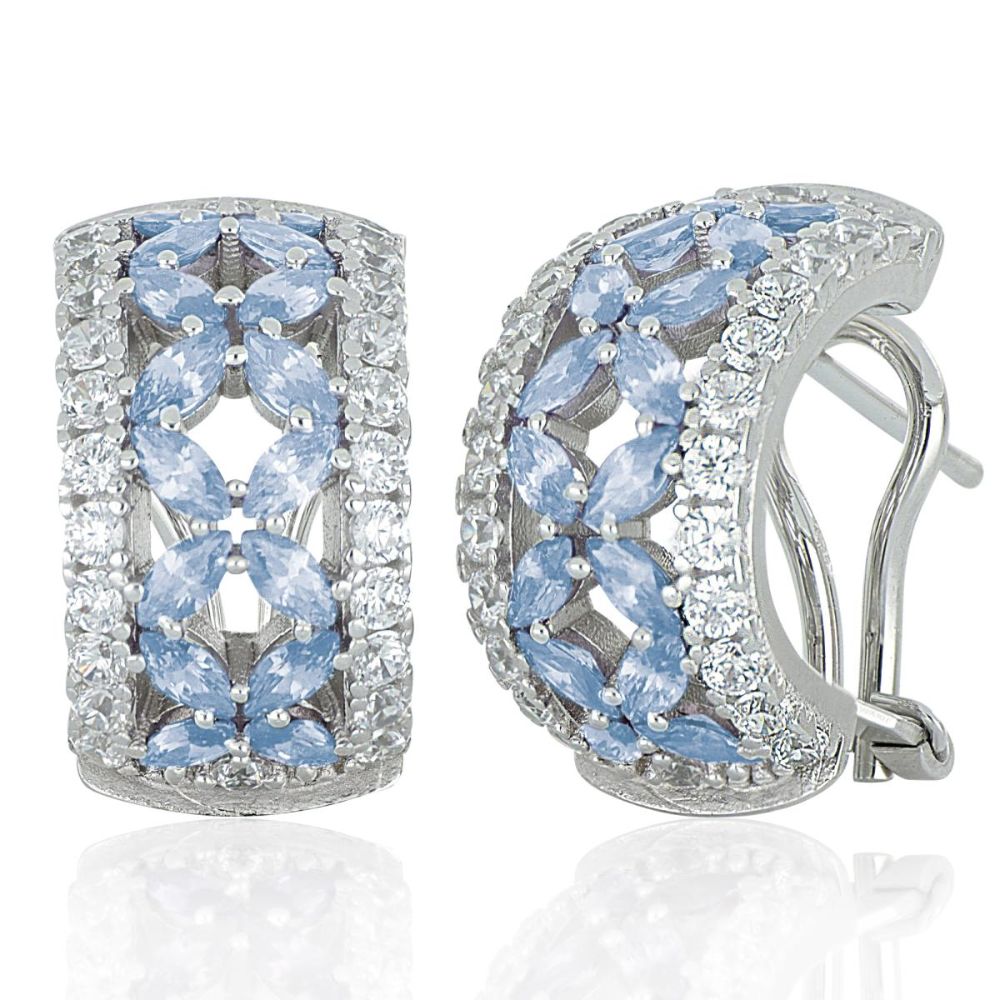 Aros ARTLINEA Plata y Circones ZOR106AZ