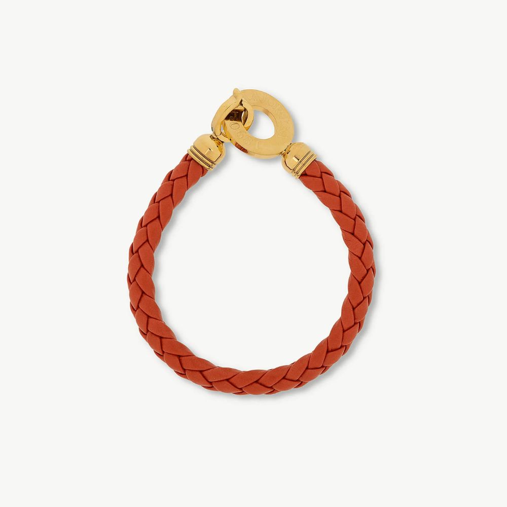 Pulsera Majorica Trenzada Naranja