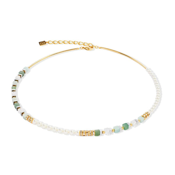 Collar Precious Offset Perla Verde