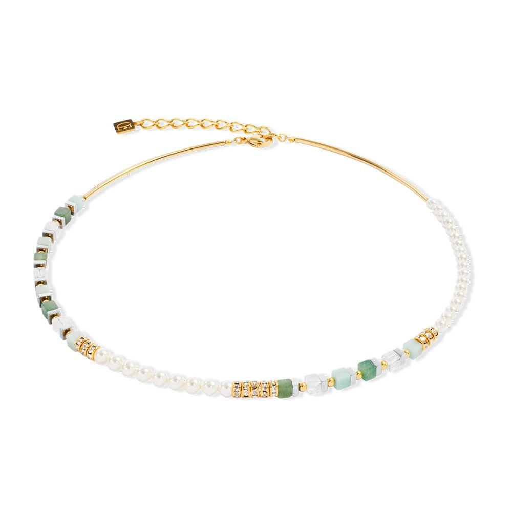 Collar Precious Offset Perla Verde