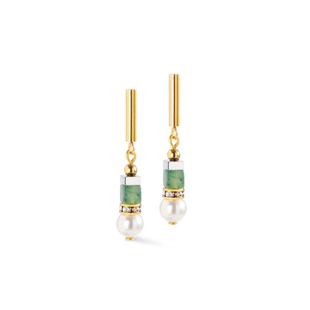 Aros Precious Offset Perla Verde