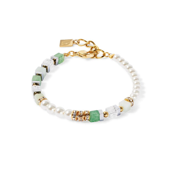 Pulsera Precious Offset Perla Verde