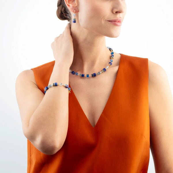 Collar GeoCube Precious Azul