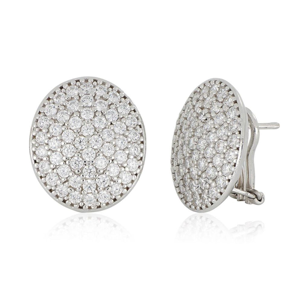 Aros ARTLINEA Plata y Circones Pavé  ZOR1264