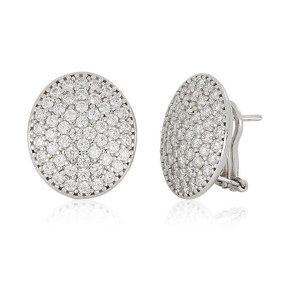 Aros ARTLINEA Plata y Circones Pavé  ZOR1264