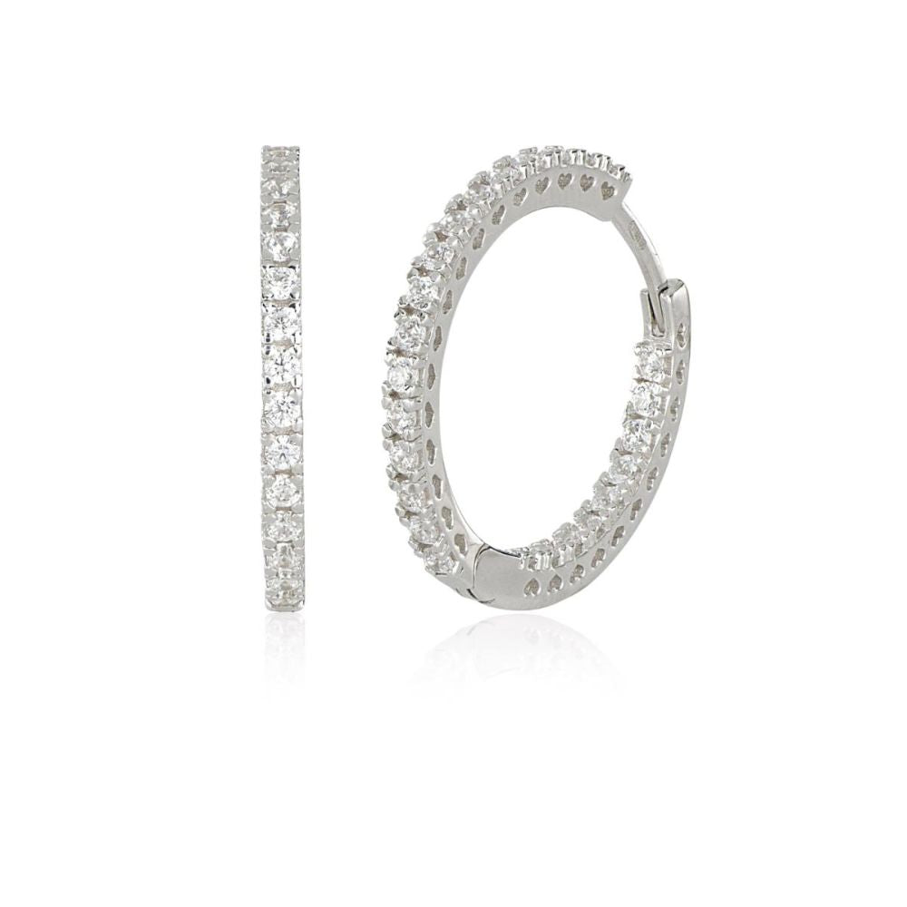 Aros ARTLINEA Plata y Circones Pavé ZOR1269