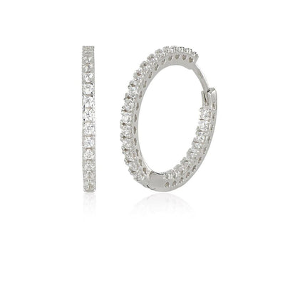 Aros ARTLINEA Plata y Circones Pavé ZOR1269