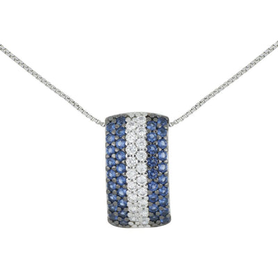 Collar ARTLINEA Plata y Circones Pavé ZCL1435BL