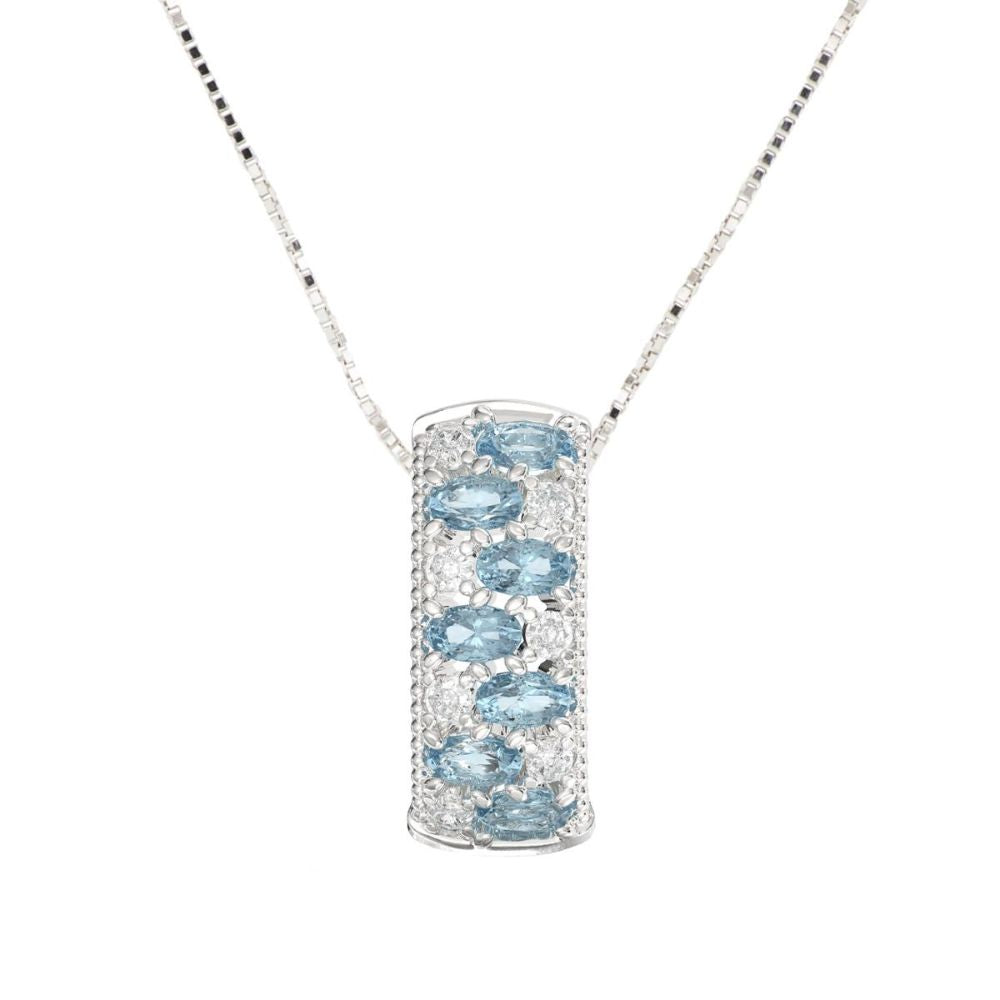 Collar ARTLINEA Plata y Circones Pavé ZCL1478AZ