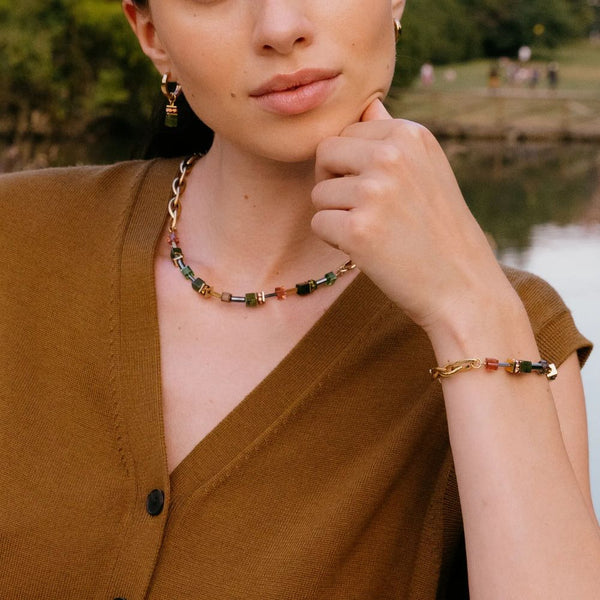 Collar GeoCube Chunky Verde