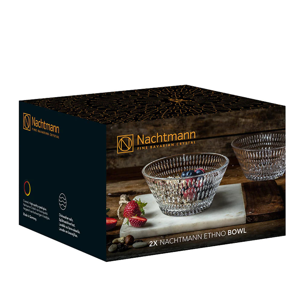 Set NACHTMANN 2 Bowls Ethno 17cms