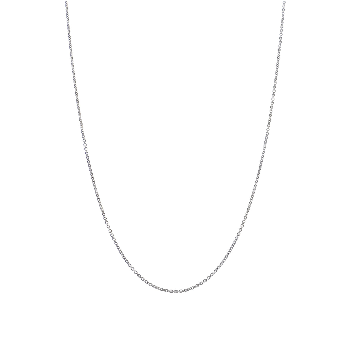 Gargantilla Oro Blanco Limada Redonda 40/45Cm GG-13647