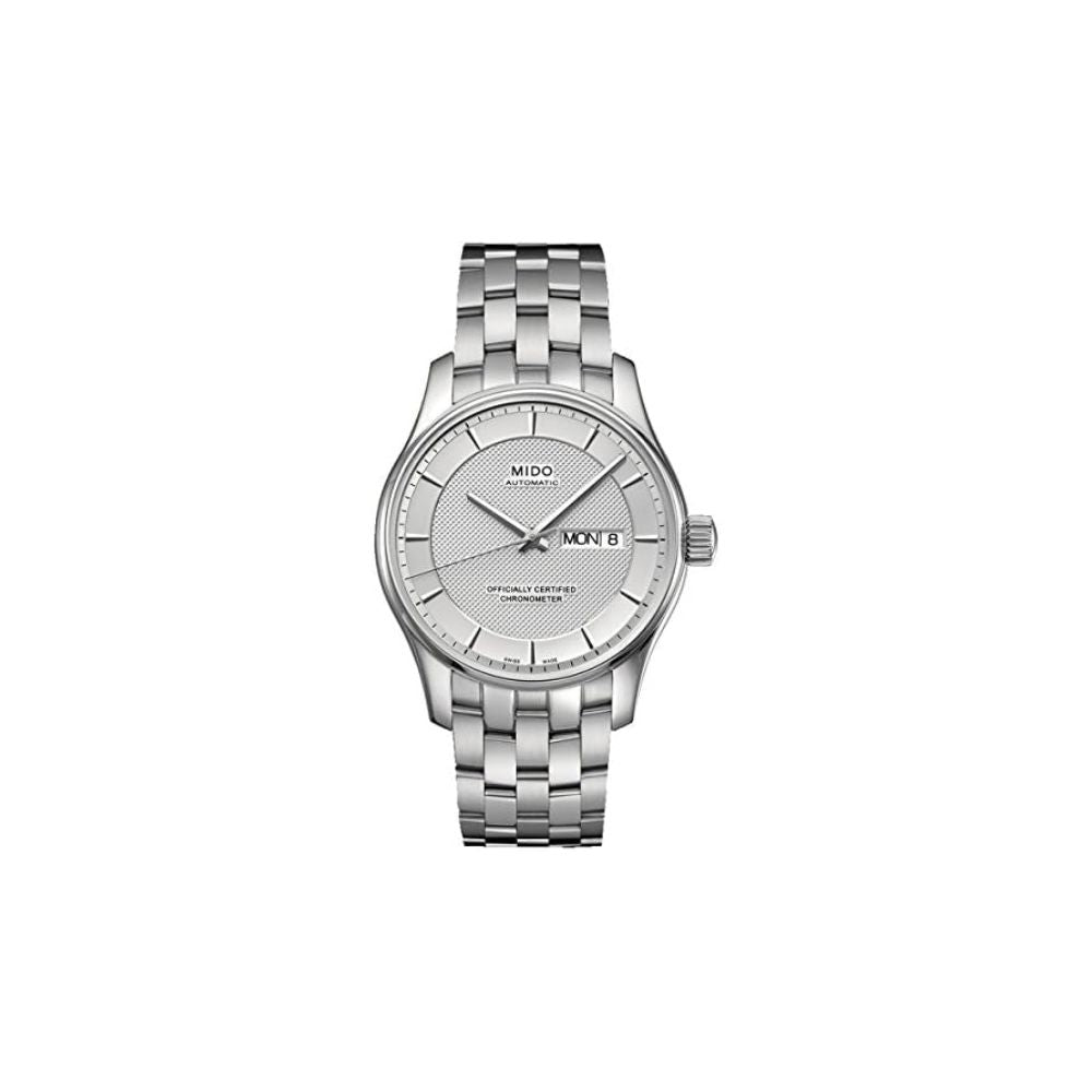 Reloj Mido Belluna 33mm Automático Acero Esfera Plateada Fecha – M0012301103191