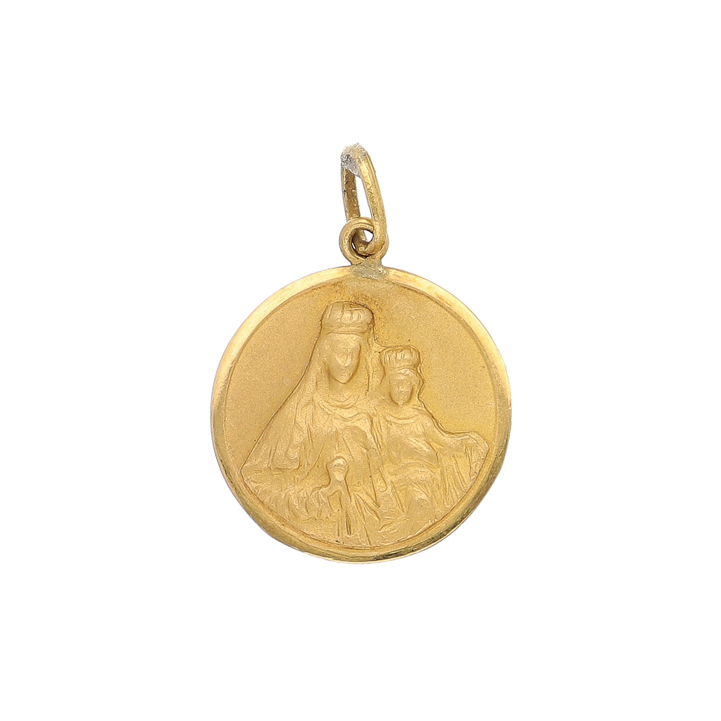 Medalla Oro Amarillo Virgen y Cristo Rey, ME0804059