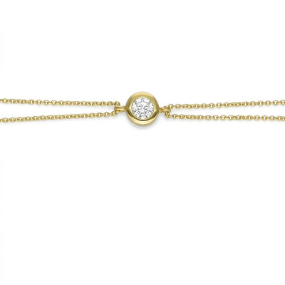 Pulsera Plata Enchapada Con Circón 19cm | P0200120407022160