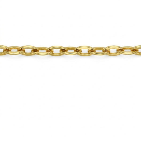 Pulsera Plata Enchapada Eslabón Ovalado (4 mm) 19cm | P0201916123190