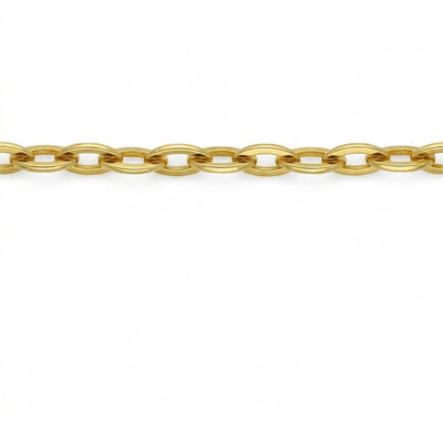 Pulsera Plata Enchapada Eslabón Ovalado (4 mm) 19cm | P0201916123190