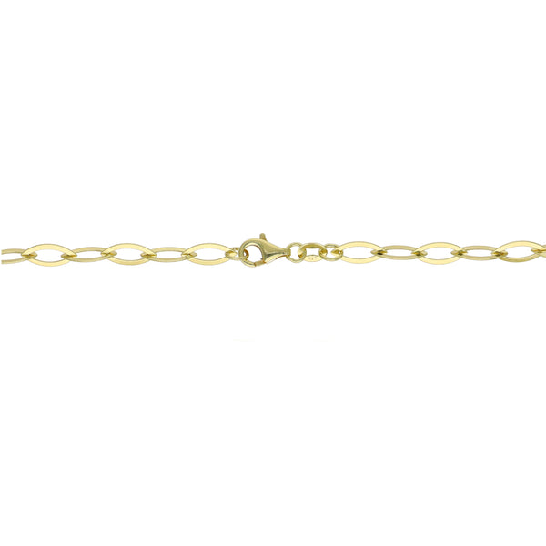 Collar Plata Enchapada Eslabones 45cm P020.19.162.13.45.0