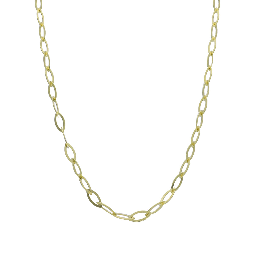 Collar Plata Enchapada Eslabones 45cm P020.19.162.13.45.0