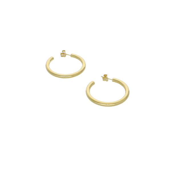 Aros Argolla 3.5Cm Plata Enchapada P02070011350170350