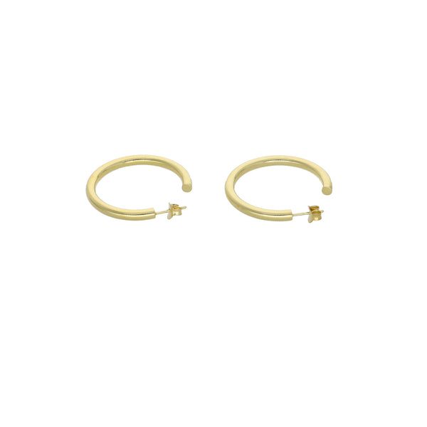 Aros Argolla 3.5Cm Plata Enchapada P02070011350170350